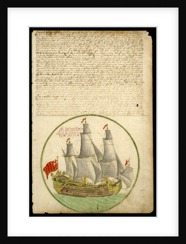 The 'Cadiz Merchant' under way, 1682 by Edward Barlow