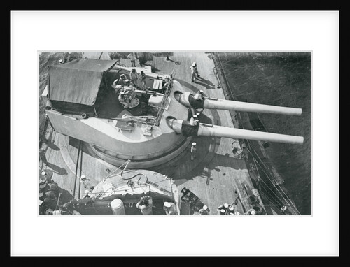 View forward from the foretop of the Austro-Hungarian dreadnought battleship 'Erherzog Franz Ferdinand' (1908) [Radetzky class] by unknown