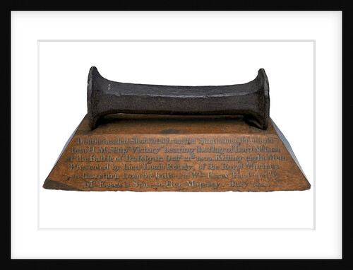Bar shot fired from the Spanish ship the 'Santisima Trinidada' into HMS' Victory' at the Battle of Trafalgar by Unknown