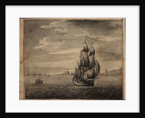 A view of the city of Leghorn, page from 'From Leghorn towards London in the ship 'Betsey'' by Nicholas Pocock, 1770 by Unknown