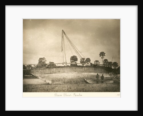 A slave dhow beached, Pemba 1890 by unknown