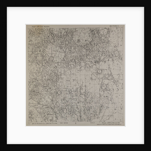 Map of the moon by H Percy Wilkins, third edition, 1953 by H. Percy Wilkins