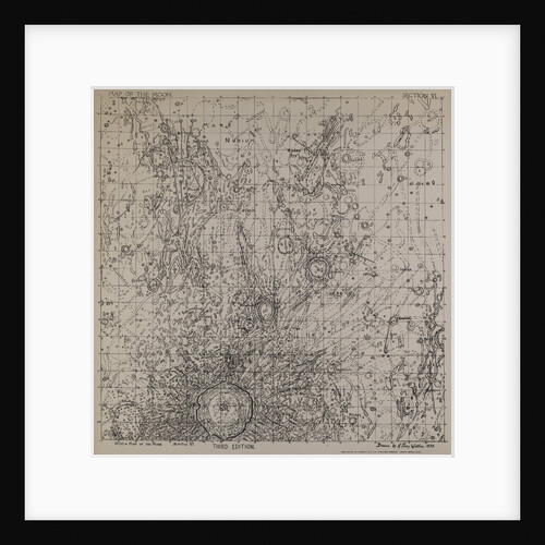 Map of the moon by H Percy Wilkins, third edition, 1958 by H. Percy Wilkins