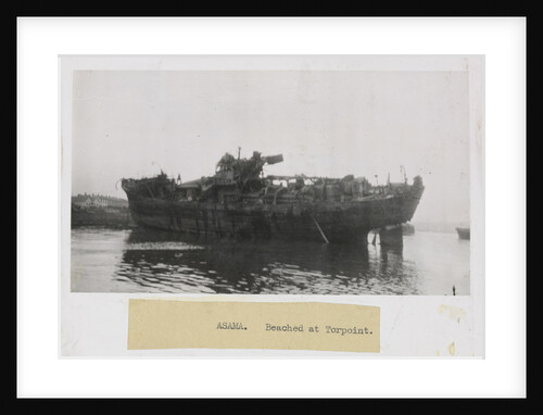 HMT 'Asama', portside near beam view slightly aft of midships by Lieutenant Commander P. F. Flett OBE