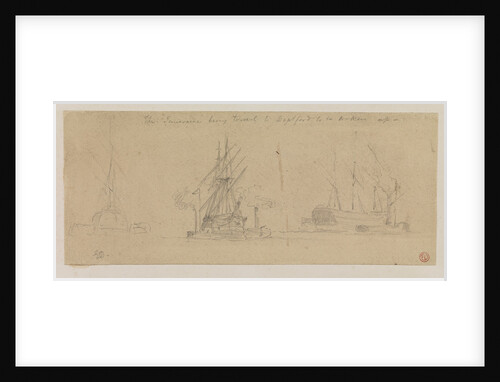 The Temeraire being towed to Deptford to be broken up by Edward Duncan