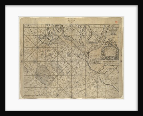 Chart of the North Sea dedicated to 'Ye Honble Samuel Pepys Esq by Captain Greenvil Collins Hydrog to the King 1686' by Captain Greenville Collins