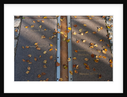 Autumn leaves on the Prime Meridian at the Royal Observatory in Greenwich by National Maritime Museum