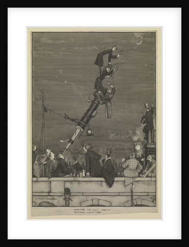 Searching for Halley's Comet at Greenwich Observatory by William Heath Robinson
