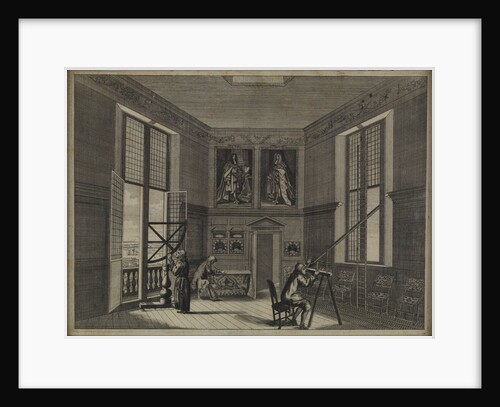 The Octagon room of the Royal Observatory, Greenwich by Francis Place