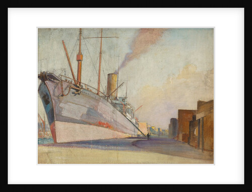 The cable-laying ship 'Telconia' by John Everett