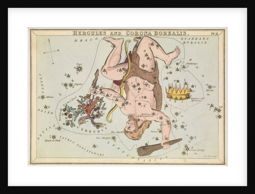 Hercules and Corona Borealis by Sidney Hall