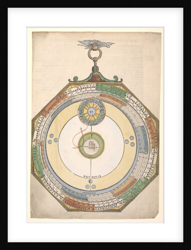 Volvelle for determining the particular path of Mercury by Peter Apian