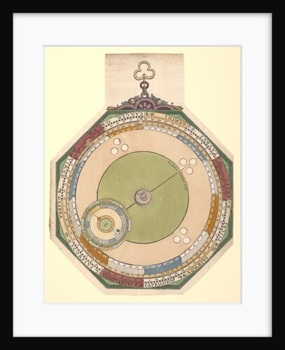 Volvelle giving the movement of Jupiter along the ecliptic by Peter Apian