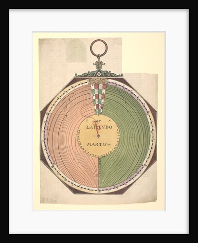 Volvelle to determine the latitude of Mars and the general rule which enables one to find the position of celestial bodies during the time before Christ by Peter Apian