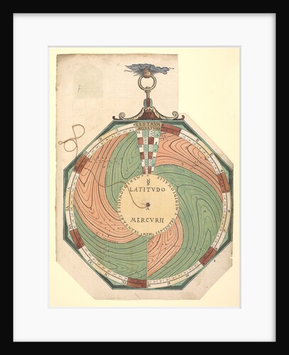 Volvelle for determining the latitude of Mercury by Peter Apian