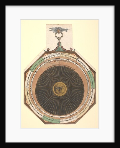 Volvelle giving the rules for predicting solar and lunar eclipses by Peter Apian