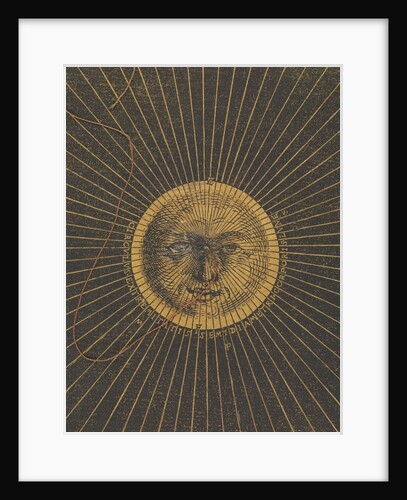 Detail of Volvelle giving the rules for predicting solar and lunar eclipses by Peter Apian