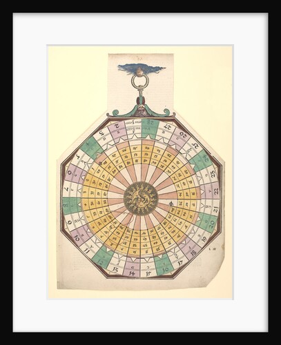 Volvelle for finding the solar cycle, the dominical letter and leap years by Peter Apian