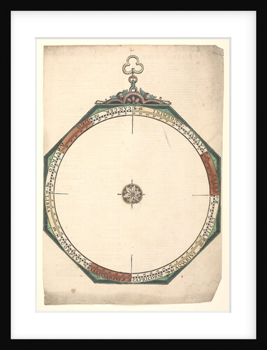 Volvelle to illustrate an astrological attempt to deduce the hour of conception and the ascendant at birth by Peter Apian