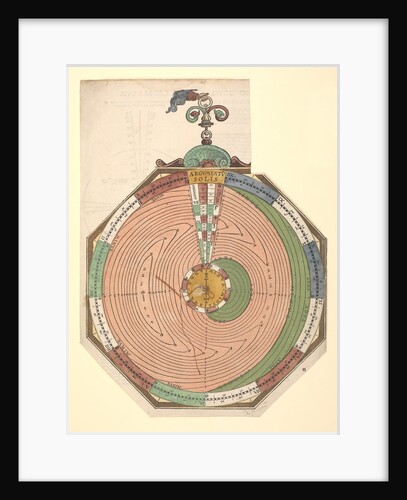 Volvelle giving the rules for predicting solar and lunar eclipses by Peter Apian