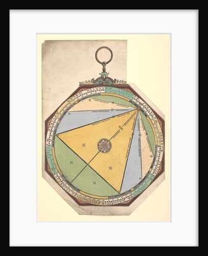 Volvelle giving a detailed description of the five planetary aspects and their supposed influence by Peter Apian