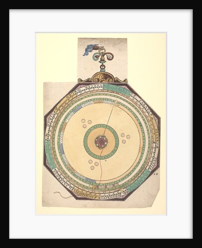 Volvelle to describe the major conjunctions of the superior planets, Saturn, Jupiter and Mars by Peter Apian