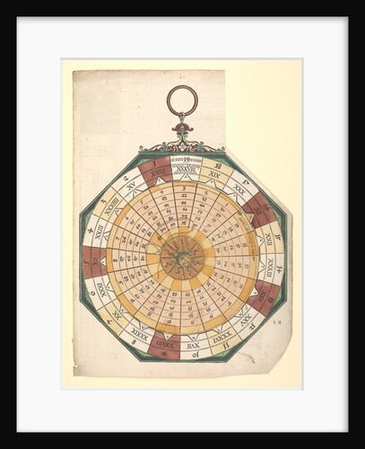 Volvelle for finding the quantity and dates of moveable feasts necessary for the establishment of the Julian calendar by Peter Apian