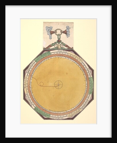 Volvelle to demonstrate the inequality of calendar days and the time comparison by Peter Apian