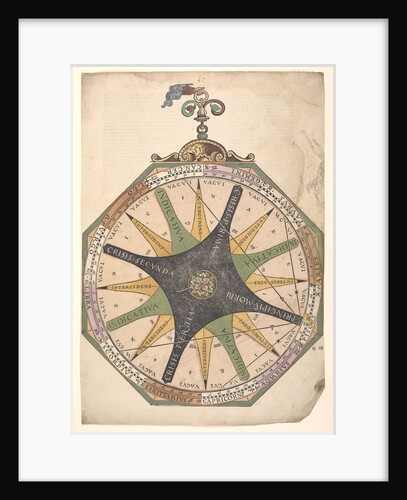 Volvelle illustrating the relationship between medical science and astrology by Peter Apian