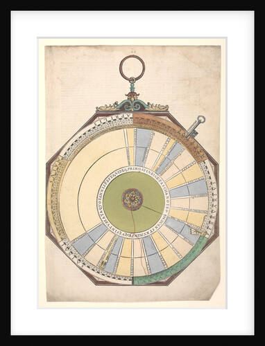 Volvelle for finding the dates of Easter, Pentecost and other moveable feasts by Peter Apian