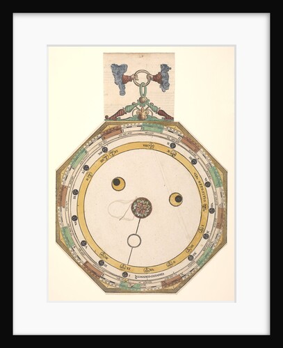 Volvelle giving the rules for predicting solar and lunar by Peter Apian