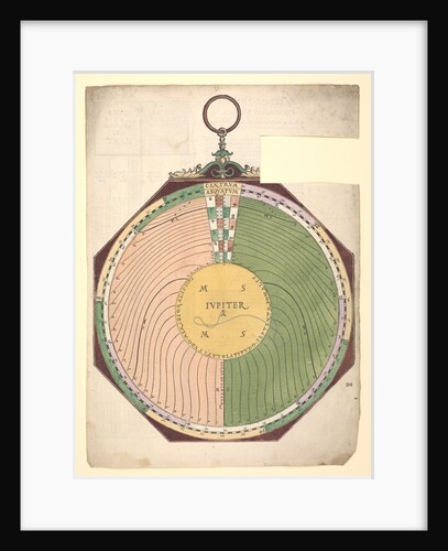 Volvelle giving the latitude of Jupiter along the ecliptic by Peter Apian