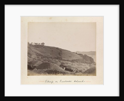 'The village on Sunhodo Island' by Sir Richard Vesey Hamilton