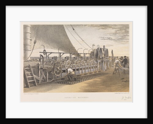 Paying-out machinery on board Brunel's 'Great Eastern' used in laying transatlantic cable by Robert Dudley