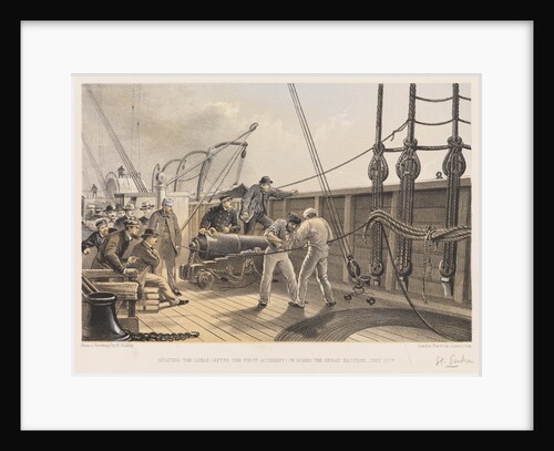 Splicing the cable on board the 'Great Eastern', 25 July 1865 by R. Dudley