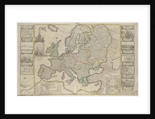 New Map of Europe Done from the most accurate observations communicated to the Royal Society's at London & Paris by Thomas Bowles