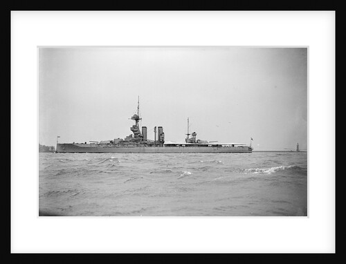 Gunnery training ship HMS 'Iron Duke' (1912) in 1935 by unknown