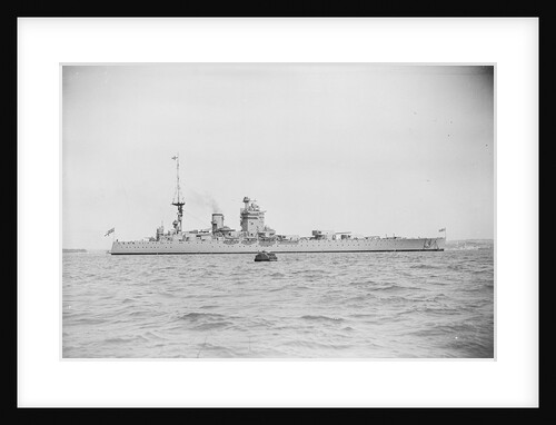 HMS 'Nelson' (1925) battleship, starboard beam view in circa 1934 by unknown