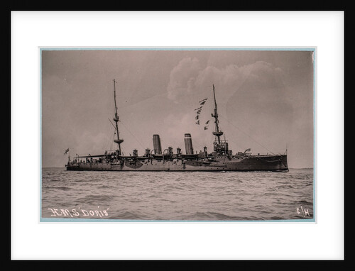 HMS Doris (1896) under way by Unknown