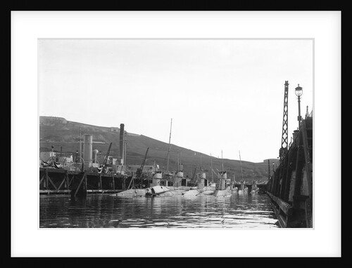 HMS 'H47' (1918) submarine at portland with others including 'H50' and 'H33' by unknown