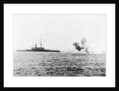 Armoured turret ship HMS 'Victoria' (Br,1887) sinking by Unknown