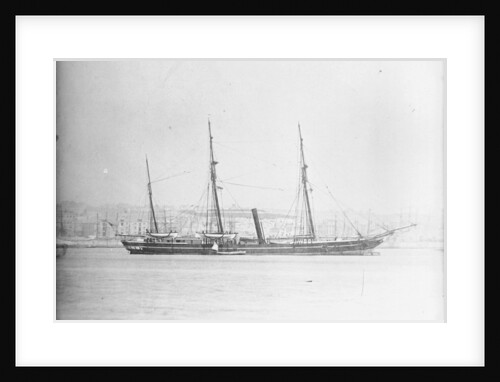 A starboard broadside view of 'Pandora' (1861) by unknown