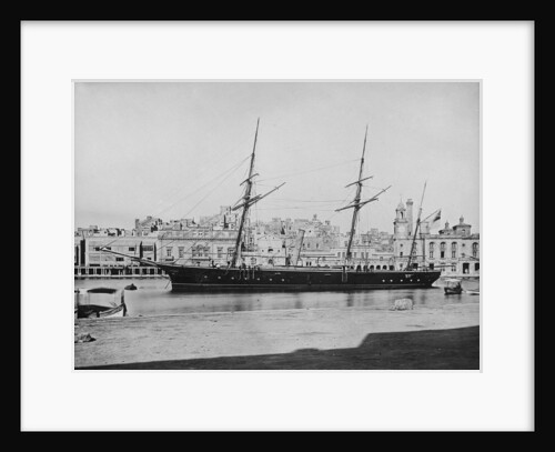 Composite screw gun vessel HMS 'Beacon' (1867), moored at Malta by Anonymous