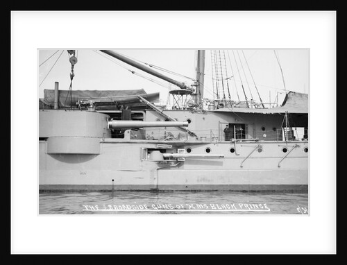 Broadside guns of armoured cruiser HMS 'Black Prince' (1904) by unknown