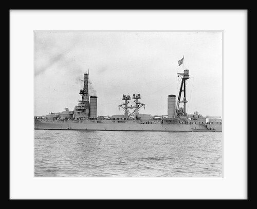 Battleship 'Moreno' (Arg, 1911) close up amidships by unknown