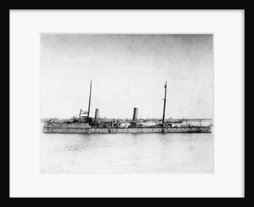 Torpedo gunboat HMS 'Plassey' (1890) anchored at Sheerness by Unknown