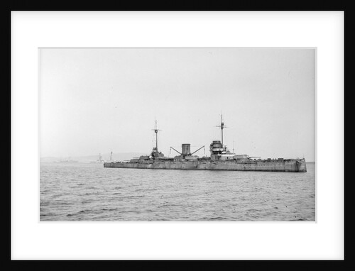 Moltke 65' (1910) German battlecruiser at anchor at Scapa Flow by unknown