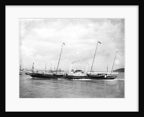 Royal yacht HMS 'Alberta' (GB, 1863) moored at Portsmouth by unknown
