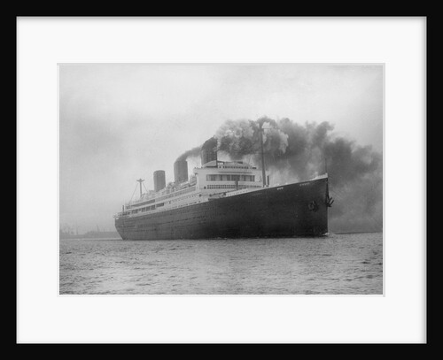 Training ship HMS Caledonia (1914) on 8th April 1937 sailing for Rosyth by unknown