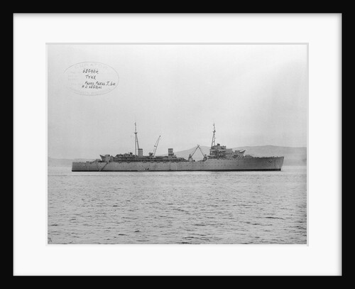 Destroyer depot ship, HMS 'Tyne' (1940) at anchor at Tail of the Bank off Greenock by Anonymous
